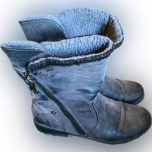 Just Fab convertible short heel boots